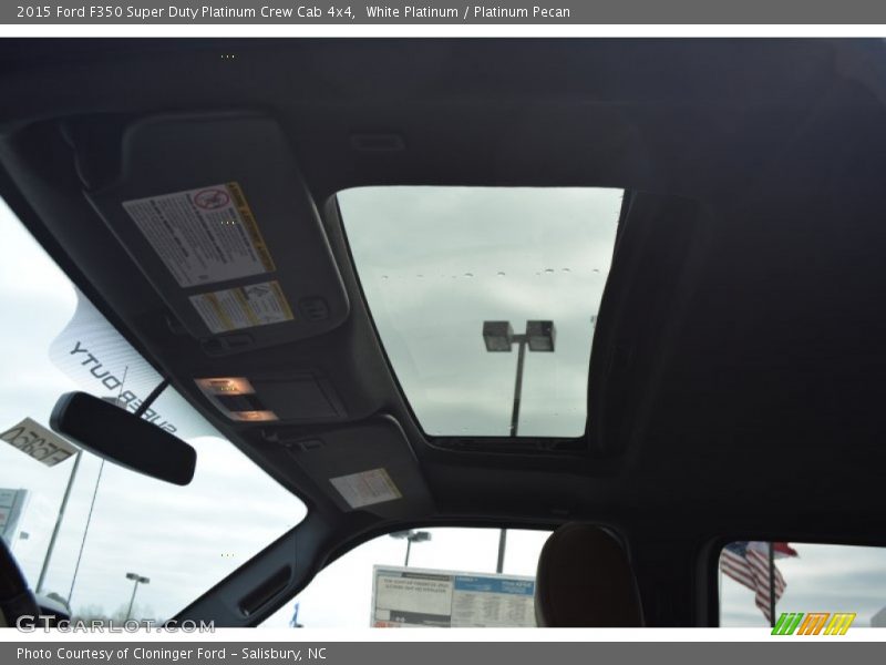 White Platinum / Platinum Pecan 2015 Ford F350 Super Duty Platinum Crew Cab 4x4