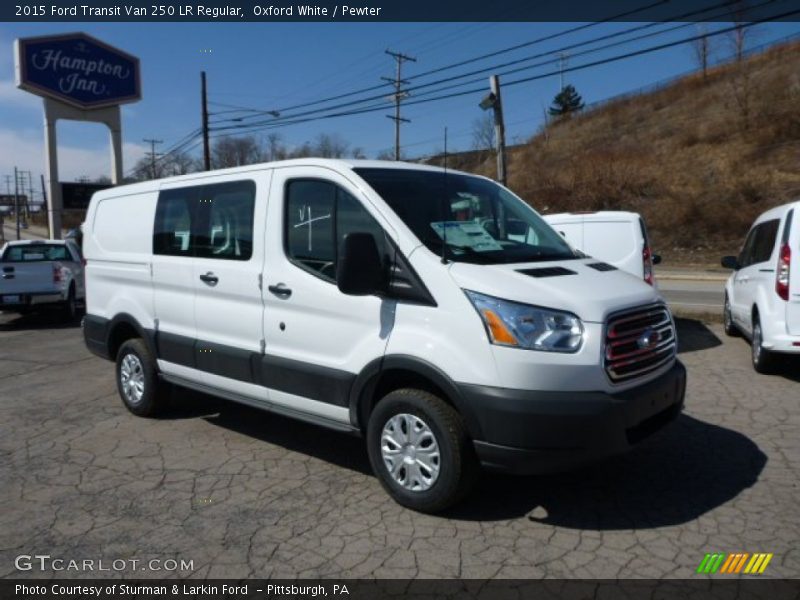 Oxford White / Pewter 2015 Ford Transit Van 250 LR Regular