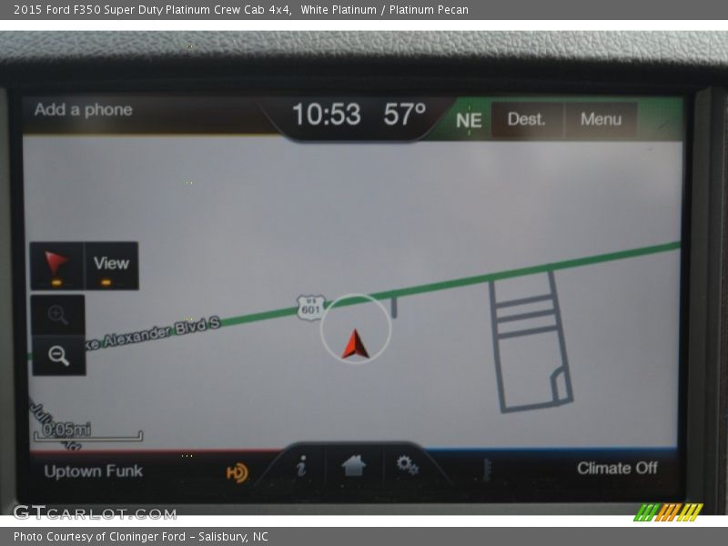 White Platinum / Platinum Pecan 2015 Ford F350 Super Duty Platinum Crew Cab 4x4