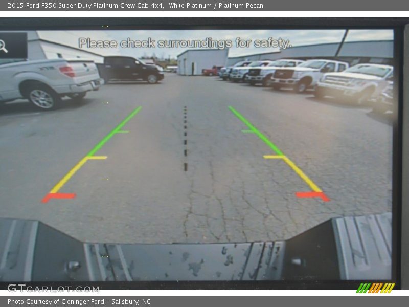 White Platinum / Platinum Pecan 2015 Ford F350 Super Duty Platinum Crew Cab 4x4