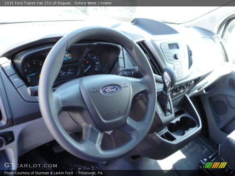 Oxford White / Pewter 2015 Ford Transit Van 250 LR Regular
