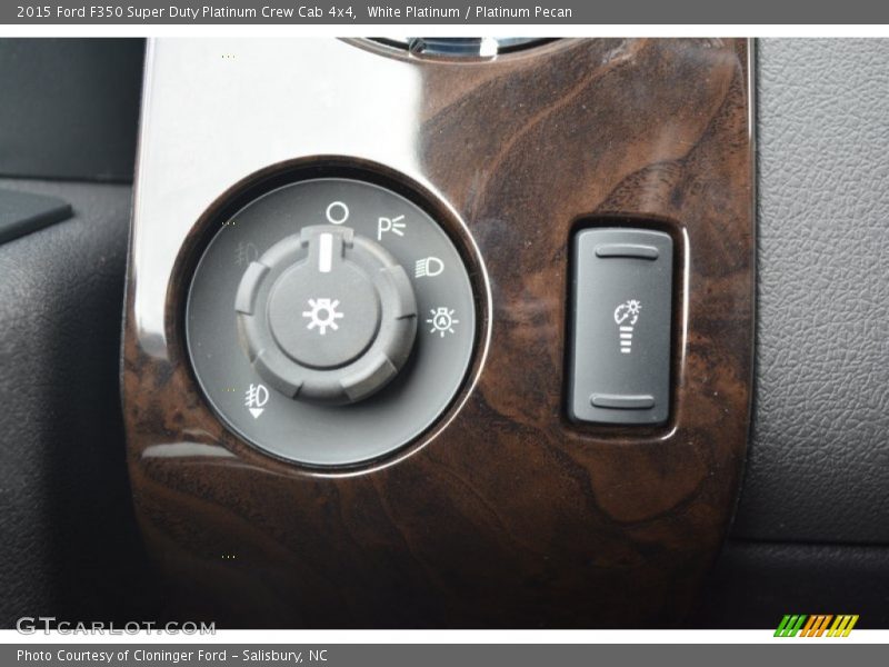 White Platinum / Platinum Pecan 2015 Ford F350 Super Duty Platinum Crew Cab 4x4