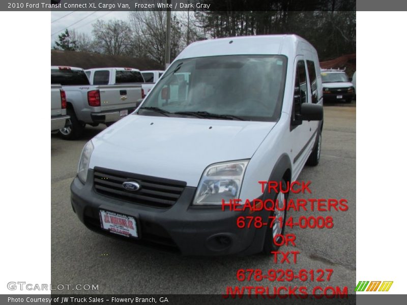 Frozen White / Dark Gray 2010 Ford Transit Connect XL Cargo Van