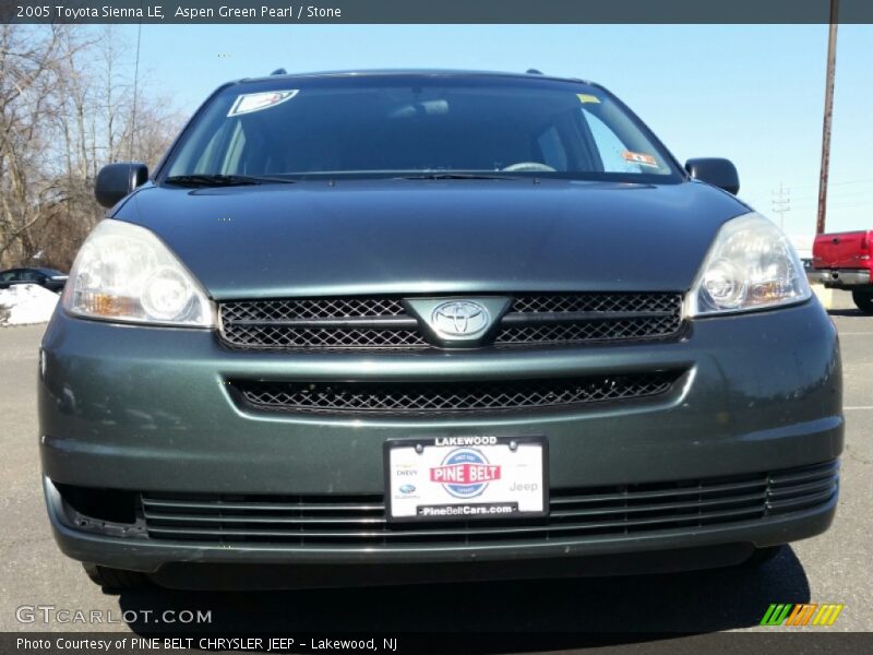Aspen Green Pearl / Stone 2005 Toyota Sienna LE