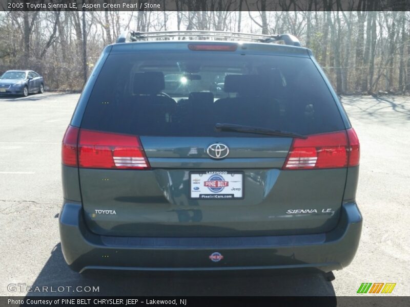 Aspen Green Pearl / Stone 2005 Toyota Sienna LE