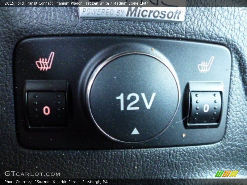 Frozen White / Medium Stone Cloth 2015 Ford Transit Connect Titanium Wagon