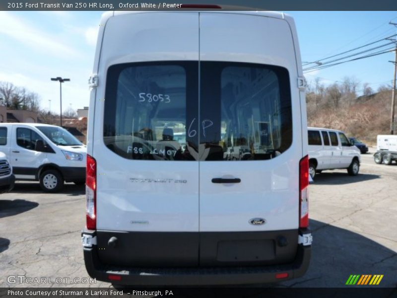 Oxford White / Pewter 2015 Ford Transit Van 250 HR Long