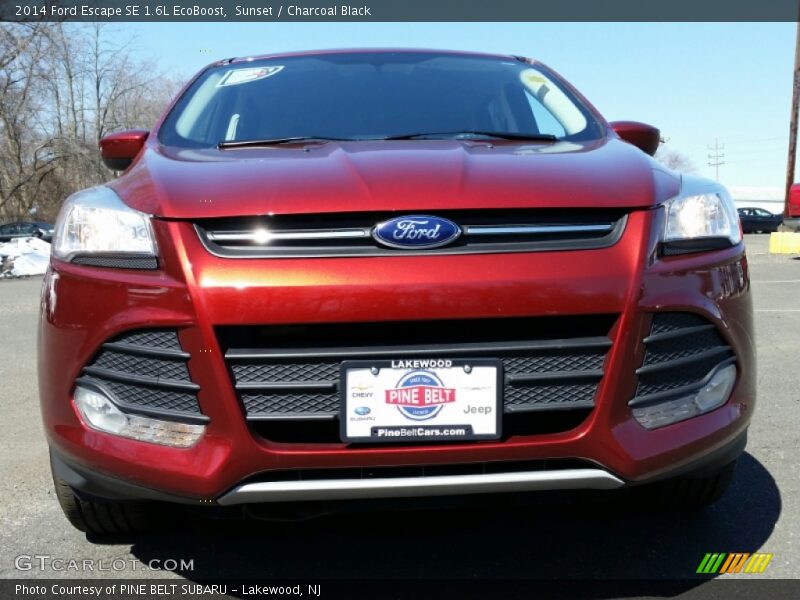 Sunset / Charcoal Black 2014 Ford Escape SE 1.6L EcoBoost