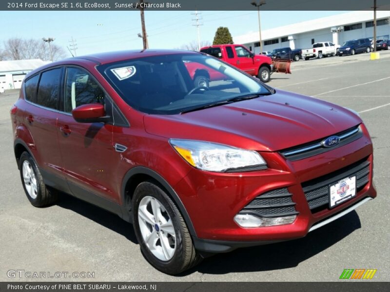 Sunset / Charcoal Black 2014 Ford Escape SE 1.6L EcoBoost