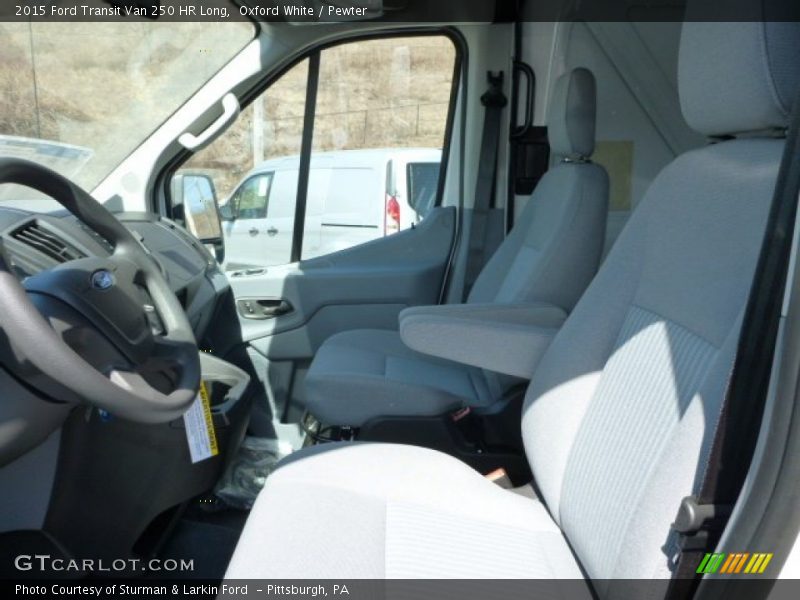 Oxford White / Pewter 2015 Ford Transit Van 250 HR Long