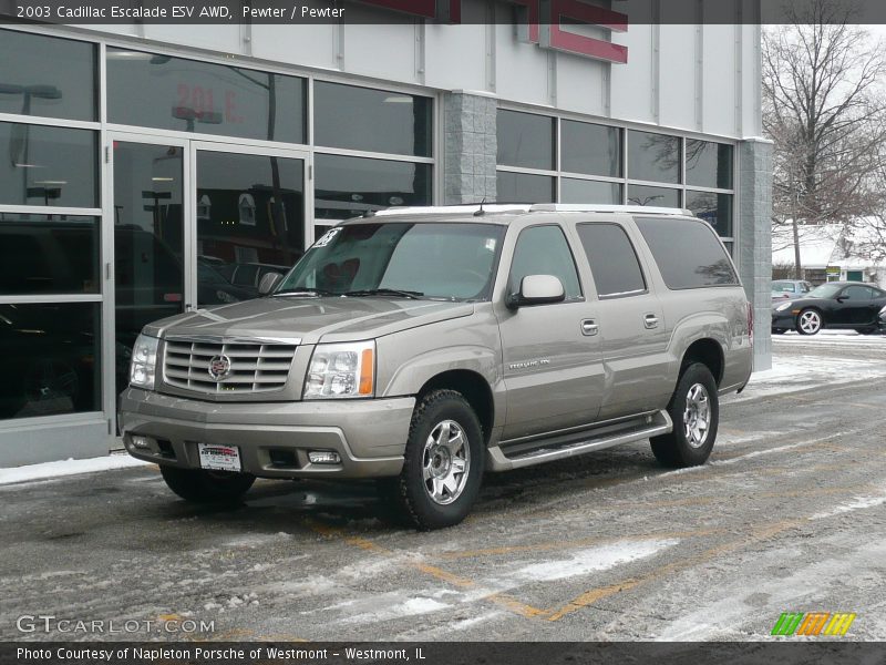 Pewter / Pewter 2003 Cadillac Escalade ESV AWD