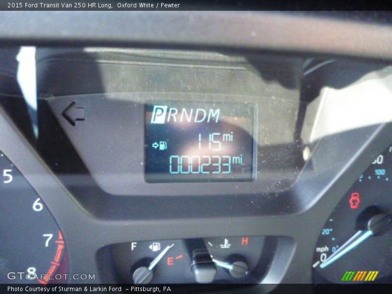Oxford White / Pewter 2015 Ford Transit Van 250 HR Long