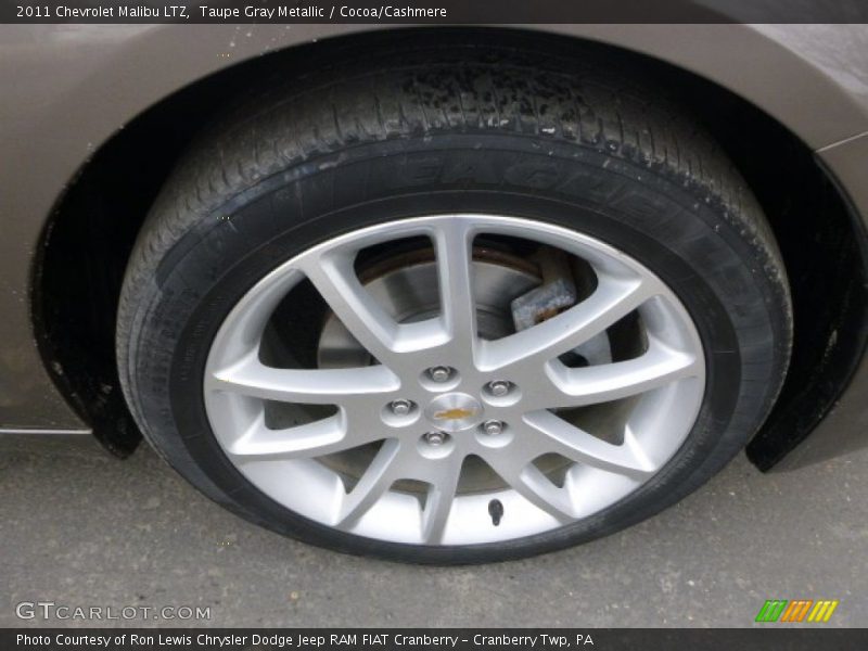 Taupe Gray Metallic / Cocoa/Cashmere 2011 Chevrolet Malibu LTZ