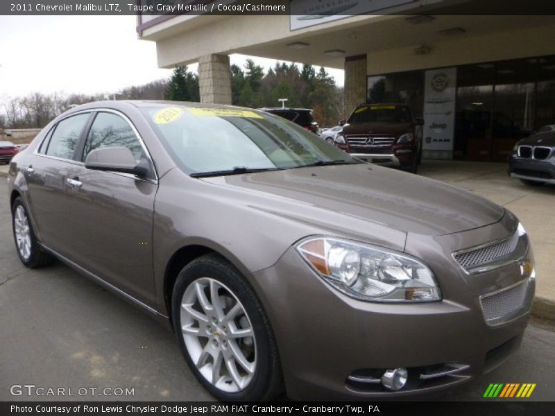 Taupe Gray Metallic / Cocoa/Cashmere 2011 Chevrolet Malibu LTZ