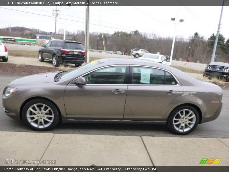 Taupe Gray Metallic / Cocoa/Cashmere 2011 Chevrolet Malibu LTZ