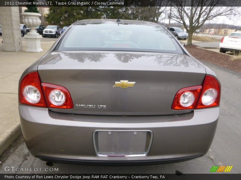 Taupe Gray Metallic / Cocoa/Cashmere 2011 Chevrolet Malibu LTZ