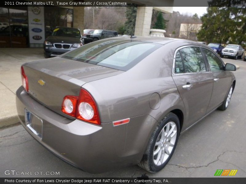 Taupe Gray Metallic / Cocoa/Cashmere 2011 Chevrolet Malibu LTZ