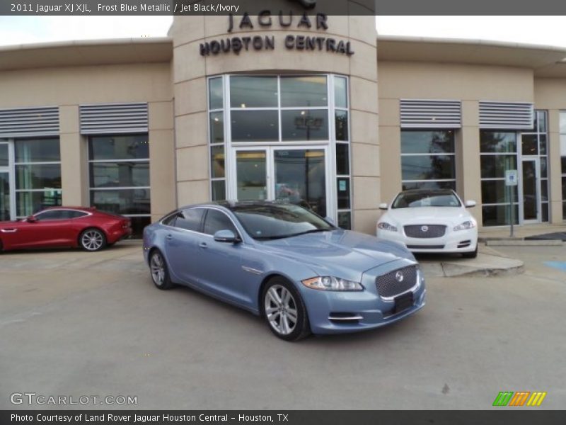 Frost Blue Metallic / Jet Black/Ivory 2011 Jaguar XJ XJL