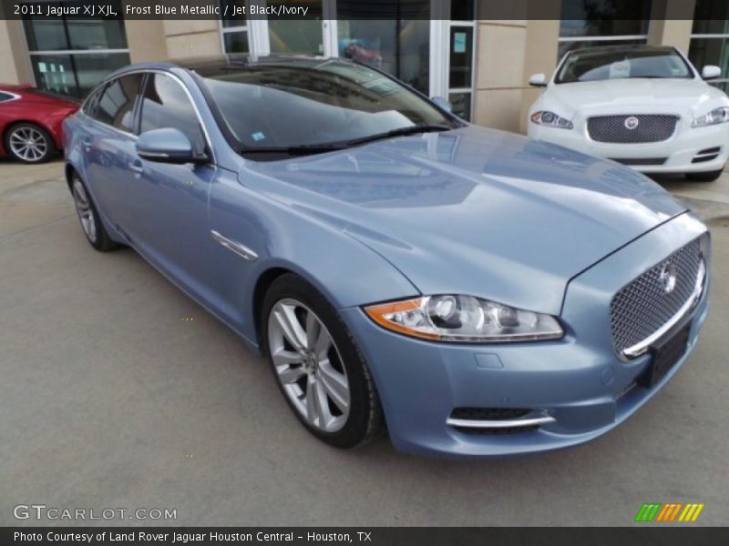 Frost Blue Metallic / Jet Black/Ivory 2011 Jaguar XJ XJL