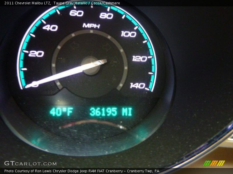 Taupe Gray Metallic / Cocoa/Cashmere 2011 Chevrolet Malibu LTZ