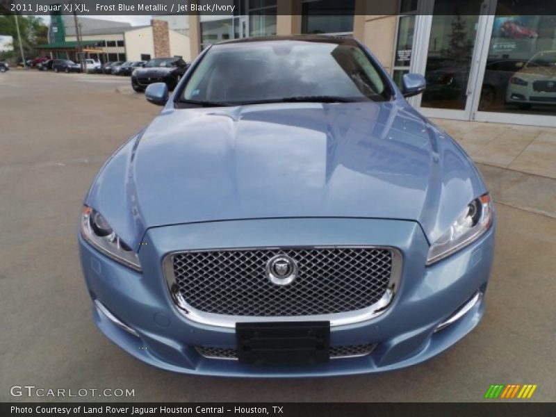 Frost Blue Metallic / Jet Black/Ivory 2011 Jaguar XJ XJL