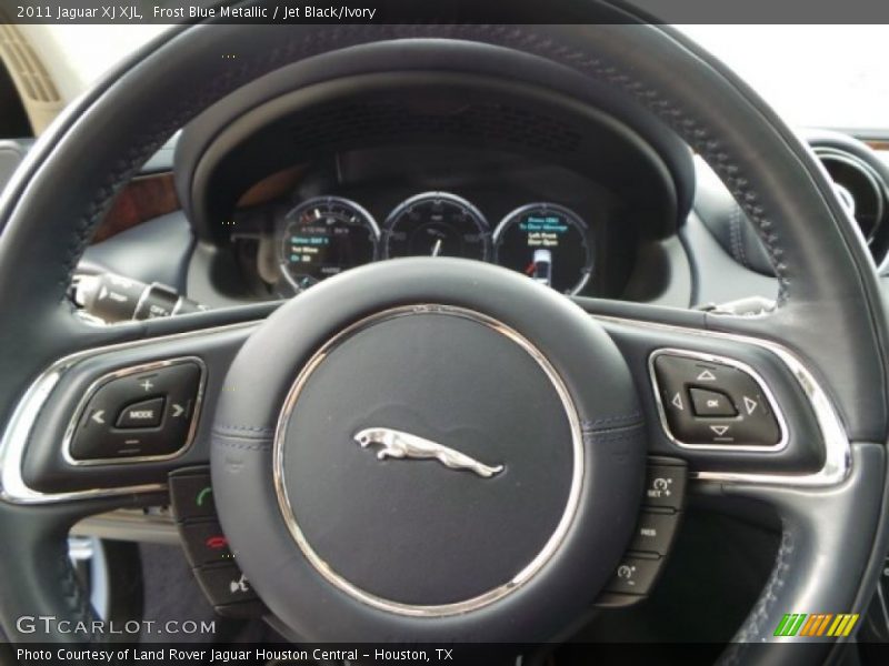 Frost Blue Metallic / Jet Black/Ivory 2011 Jaguar XJ XJL