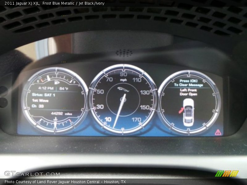 Frost Blue Metallic / Jet Black/Ivory 2011 Jaguar XJ XJL