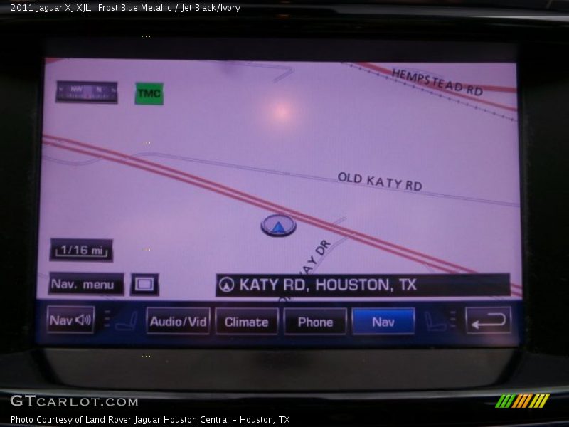 Frost Blue Metallic / Jet Black/Ivory 2011 Jaguar XJ XJL