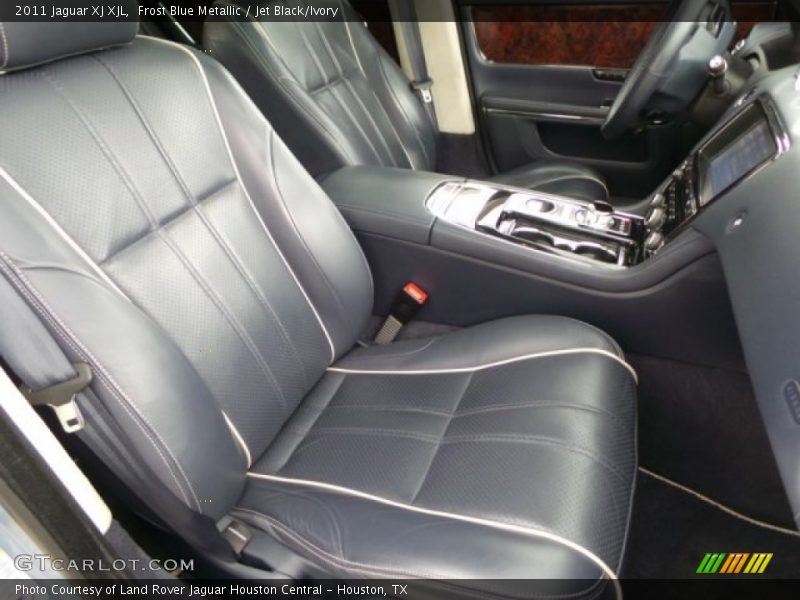 Frost Blue Metallic / Jet Black/Ivory 2011 Jaguar XJ XJL