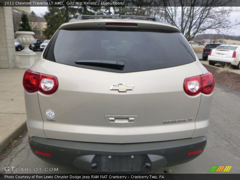 Gold Mist Metallic / Ebony/Ebony 2011 Chevrolet Traverse LT AWD