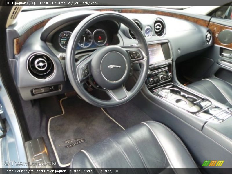 Frost Blue Metallic / Jet Black/Ivory 2011 Jaguar XJ XJL