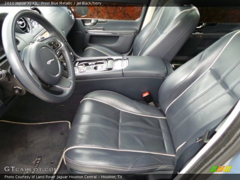 Frost Blue Metallic / Jet Black/Ivory 2011 Jaguar XJ XJL