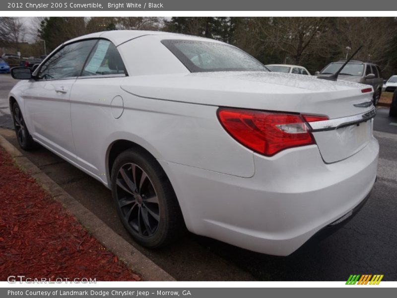 Bright White / Black 2012 Chrysler 200 S Convertible