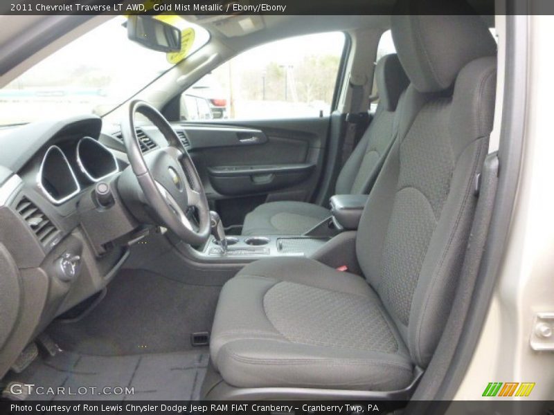 Gold Mist Metallic / Ebony/Ebony 2011 Chevrolet Traverse LT AWD