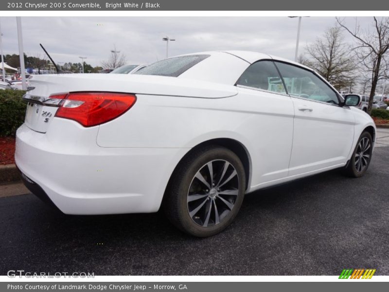 Bright White / Black 2012 Chrysler 200 S Convertible