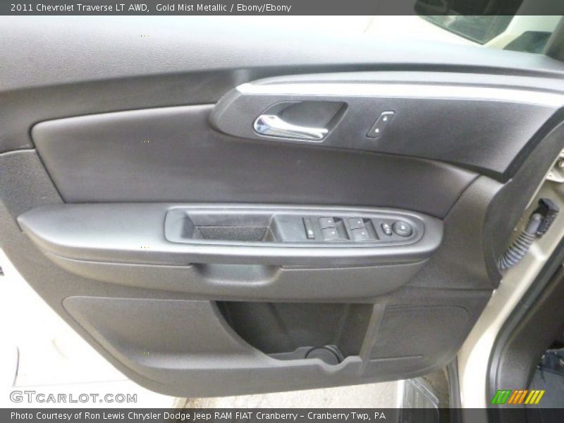 Gold Mist Metallic / Ebony/Ebony 2011 Chevrolet Traverse LT AWD