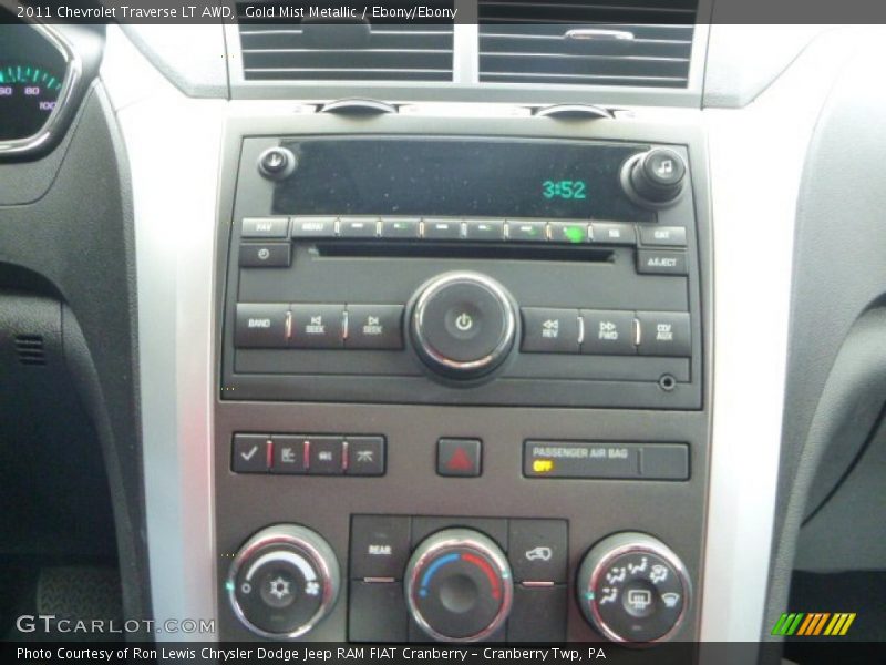 Gold Mist Metallic / Ebony/Ebony 2011 Chevrolet Traverse LT AWD