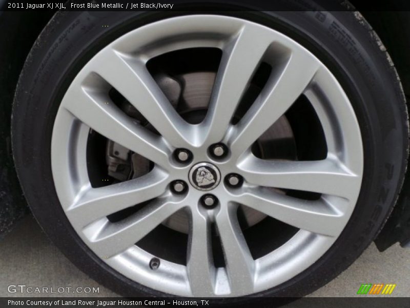 Frost Blue Metallic / Jet Black/Ivory 2011 Jaguar XJ XJL