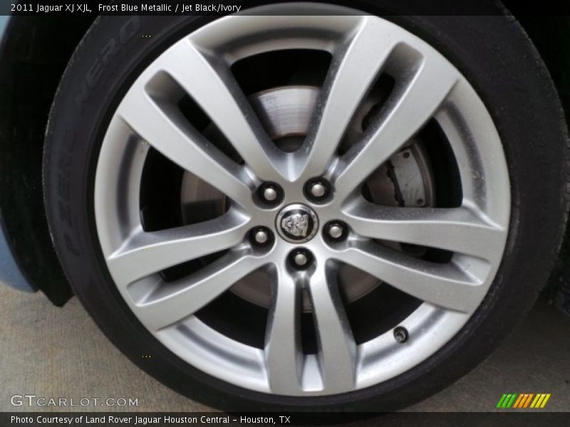 Frost Blue Metallic / Jet Black/Ivory 2011 Jaguar XJ XJL