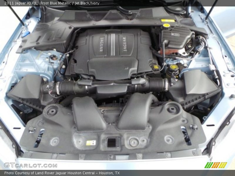 Frost Blue Metallic / Jet Black/Ivory 2011 Jaguar XJ XJL