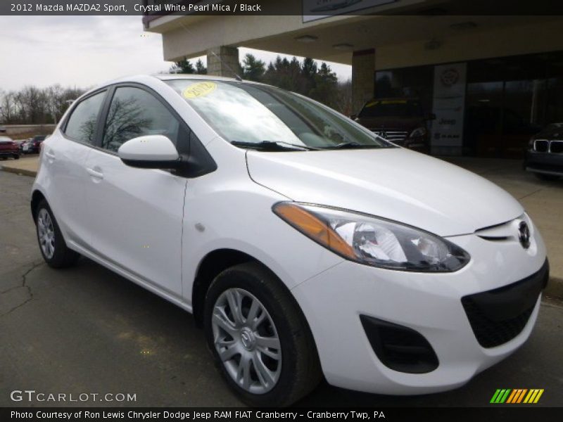 Crystal White Pearl Mica / Black 2012 Mazda MAZDA2 Sport