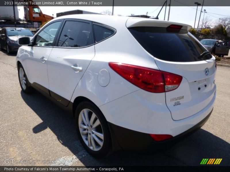 Cotton White / Taupe 2013 Hyundai Tucson Limited AWD