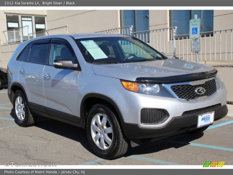 Bright Silver / Black 2012 Kia Sorento LX