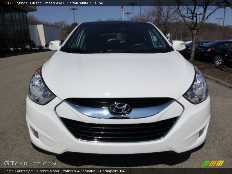 Cotton White / Taupe 2013 Hyundai Tucson Limited AWD