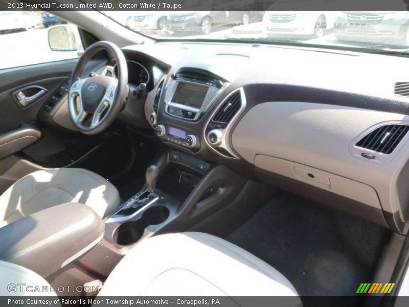 Cotton White / Taupe 2013 Hyundai Tucson Limited AWD