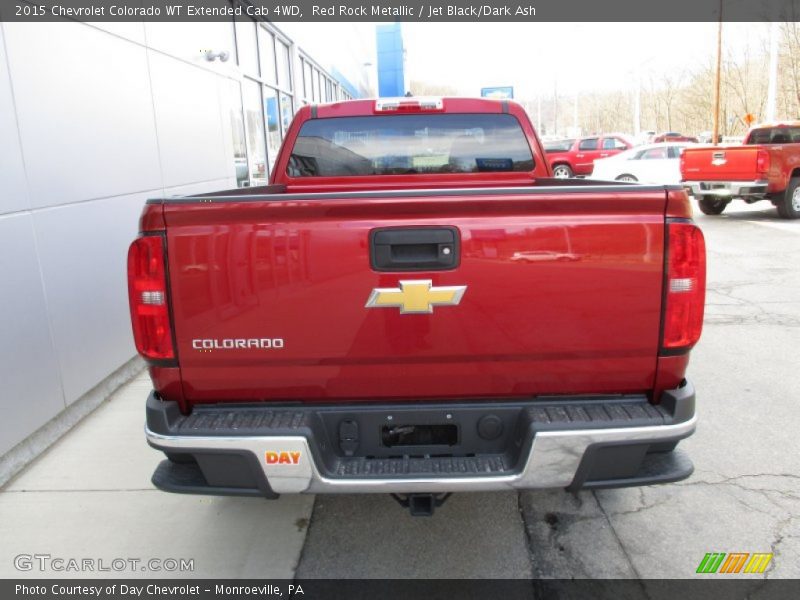 Red Rock Metallic / Jet Black/Dark Ash 2015 Chevrolet Colorado WT Extended Cab 4WD
