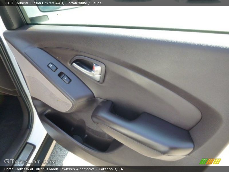 Cotton White / Taupe 2013 Hyundai Tucson Limited AWD