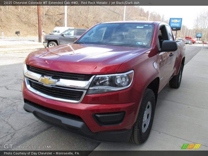 Red Rock Metallic / Jet Black/Dark Ash 2015 Chevrolet Colorado WT Extended Cab 4WD