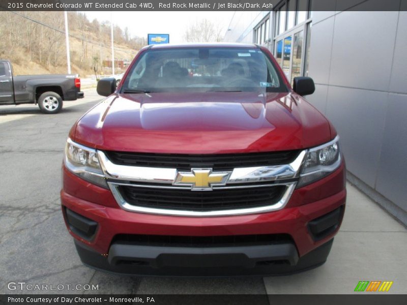 Red Rock Metallic / Jet Black/Dark Ash 2015 Chevrolet Colorado WT Extended Cab 4WD