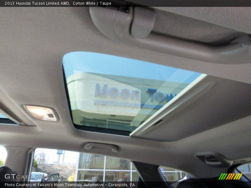 Cotton White / Taupe 2013 Hyundai Tucson Limited AWD
